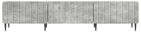 VidaXL TV szekrény fiókkal Betonszürke 147 x 34,5 x 32 cm Szerelt Fa