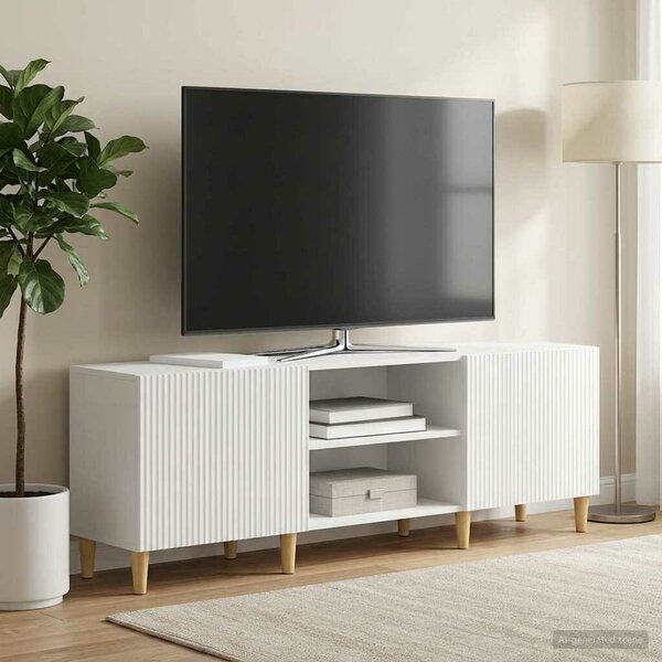 VidaXL TV szekrény Magasfényű Fehér 150 x 31 x 50 cm Szerelt Fa