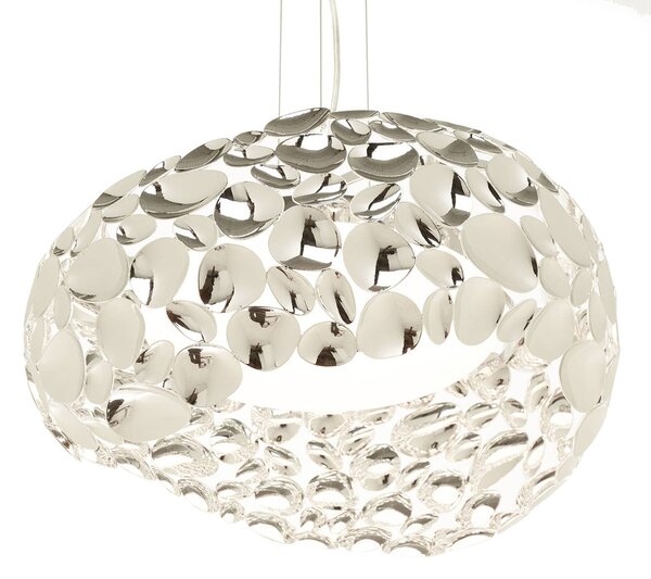 Schuller Valencia LED függő lámpa Narisa Ø 46 cm króm, Króm / ezüst, Nappali / Étkező, fém, Dizájn
