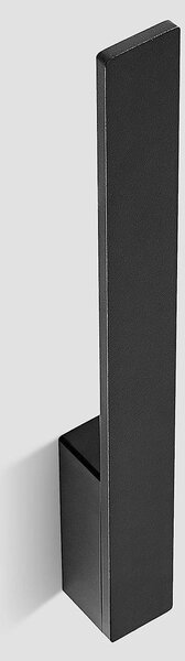 Arcchio Ivano LED fali lámpa, 42,5 cm, fekete, fém, Fekete, Folyosó, Alumínium, Modern