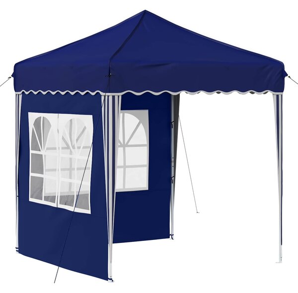 VidaXL Parti sátor 195 x 195 x 245 cm Oxford Szövet, Kék