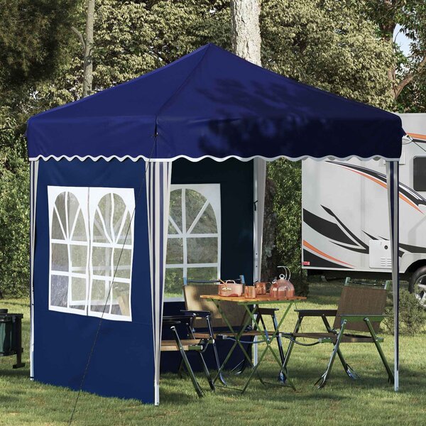 VidaXL Parti sátor 195 x 195 x 245 cm Oxford Szövet, Kék