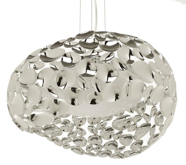 Schuller Valencia LED függő lámpa Narisa Ø 46 cm króm, Króm / ezüst, Nappali / Étkező, fém, Dizájn