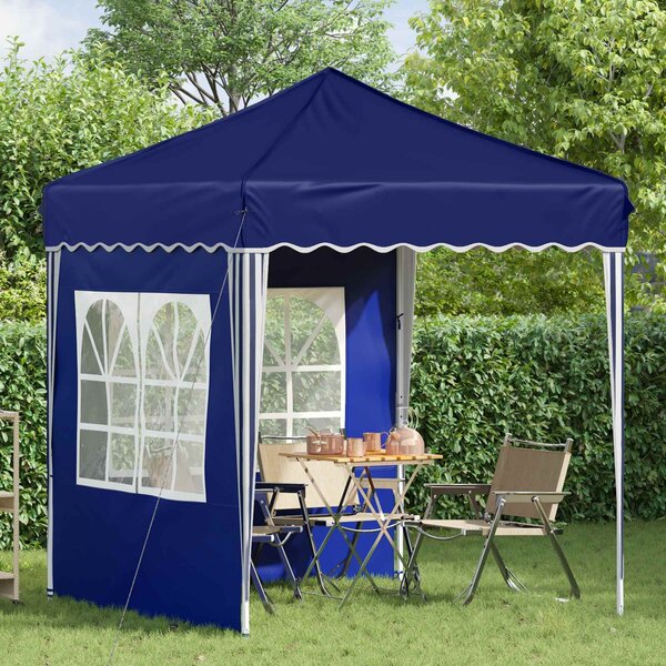 VidaXL Parti sátor 195 x 195 x 245 cm Oxford Szövet, Kék