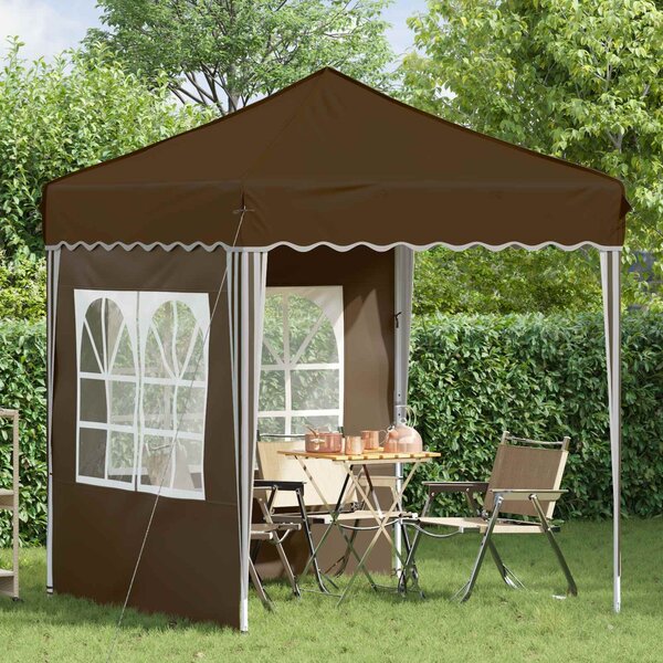 VidaXL Parti sátor 195 x 195 x 245 cm, Oxford Szövet, Tópszínű