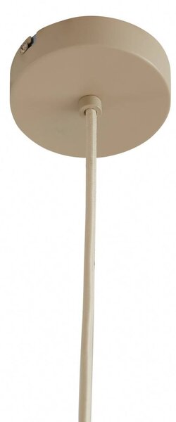 Lindby függőlámpa Valdorin, bézs, papír, Ø 40 cm, E27, dimmelhető, Krém / borostyánsárga, Hálószoba, Papír / lunolit / lunopal, Modern
