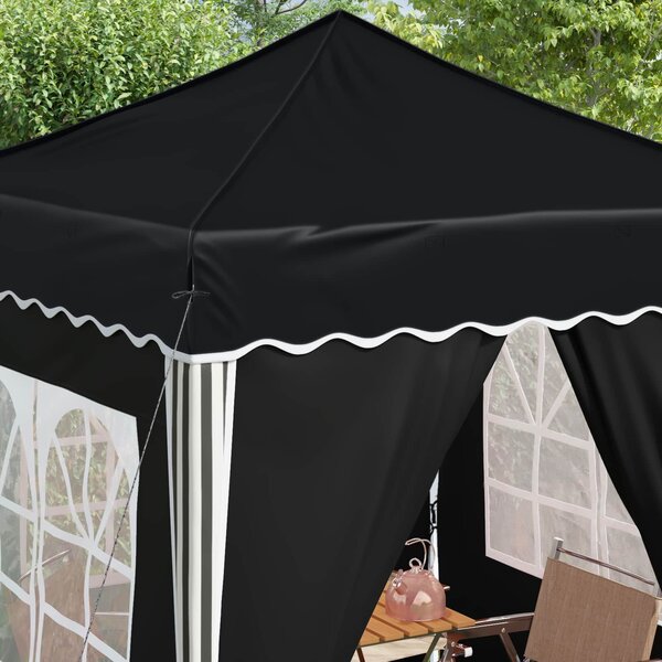 VidaXL Parti sátor 195 x 195 x 245 cm Oxford Szövet, Antracit