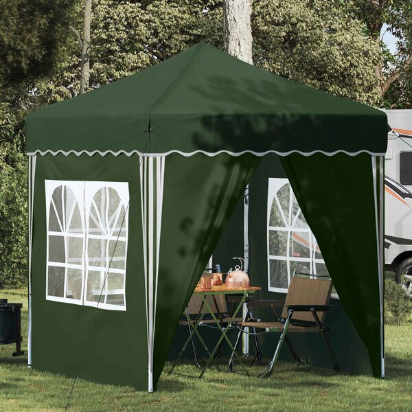 VidaXL Parti sátor 195 x 195 x 245 cm Zöld Oxford Szövet
