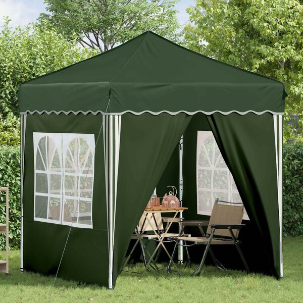 VidaXL Parti sátor 195 x 195 x 245 cm Zöld Oxford Szövet