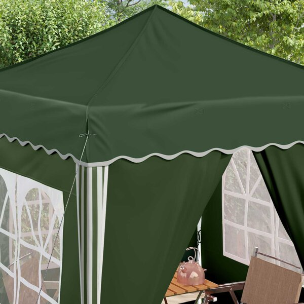 VidaXL Parti sátor 195 x 195 x 245 cm Zöld Oxford Szövet