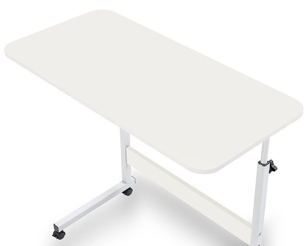 Állítható magasságú laptopasztal 80x40 cm fehér