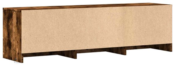 VidaXL LED-es tévéállvány Füstölt Tölgy 140 x 34 x 40 cm Mérnöki fa