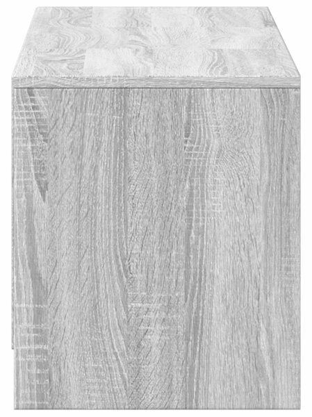 VidaXL LED-es tévéállvány Szürke Sonoma 140 x 34 x 40 cm Mérnöki fa