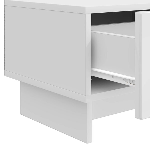 VidaXL TV szekrény Magasfényű Fehér 147 x 34,5 x 30 cm Szerelt Fa