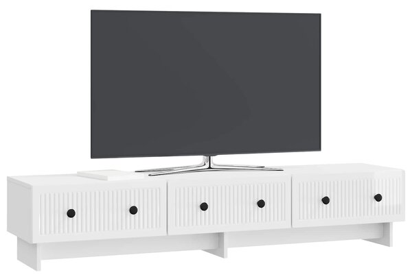 VidaXL TV szekrény Magasfényű Fehér 147 x 34,5 x 30 cm Szerelt Fa
