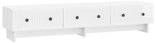 VidaXL TV szekrény Magasfényű Fehér 147 x 34,5 x 30 cm Szerelt Fa