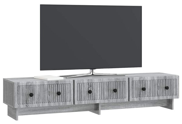 VidaXL TV szekrény fiókkal Szürke Sonoma 147 x 34,5 x 30 cm Szerelt Fa