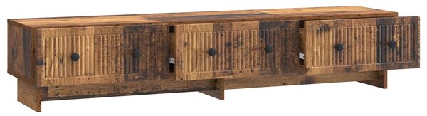 VidaXL TV szekrény fiókkal Antik Fa 147 x 34,5 x 30 cm Szerelt Fa
