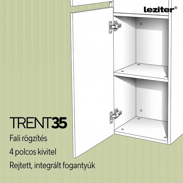 Trent függesztett oldal szekrény