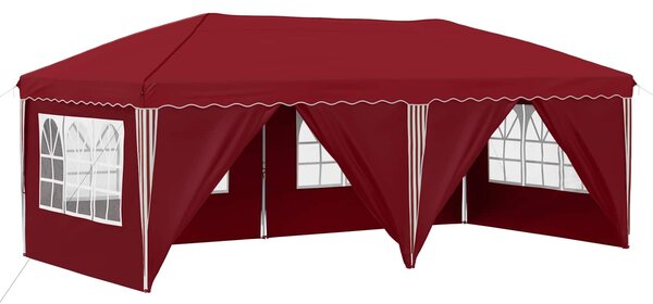 VidaXL Parti sátor 575 x 288 x 245 cm, Burgundi