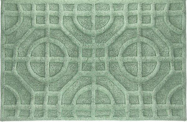 Kleine Wolke Mosaic fürdőszoba szőnyeg 60x50 cm négyszögletes zöld 9167685433