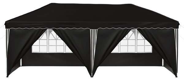 VidaXL Parti sátor 575 x 288 x 245 cm, Fekete