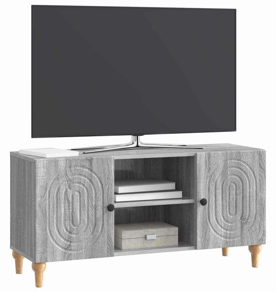 VidaXL TV szekrény Szürke Sonoma 102 x 34,5 x 50 cm Szerelt Fa