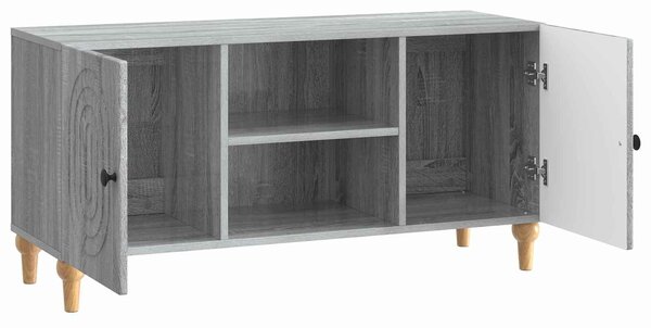 VidaXL TV szekrény Szürke Sonoma 102 x 34,5 x 50 cm Szerelt Fa