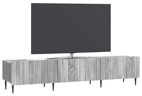 VidaXL TV szekrény fiókkal Szürke Sonoma 147 x 34,5 x 32 cm Szerelt Fa
