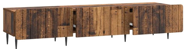 VidaXL TV szekrény fiókkal Antik Fa 147 x 34,5 x 32 cm Szerelt Fa
