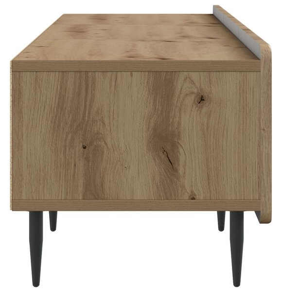 VidaXL TV szekrény Kézműves Tölgy 147 x 34,5 x 32 cm Szerelt Fa