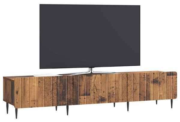 VidaXL TV szekrény fiókkal Antik Fa 147 x 34,5 x 32 cm Szerelt Fa