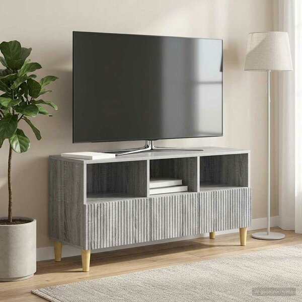 VidaXL TV szekrény fiókkal Szürke Sonoma 102 x 34,5 x 50 cm Szerelt Fa