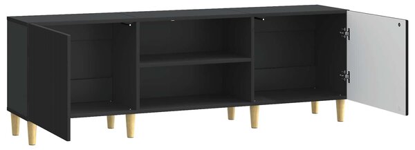 VidaXL TV szekrény Fekete 150 x 31 x 50 cm Szerelt Fa