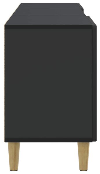 VidaXL TV szekrény Fekete 150 x 31 x 50 cm Szerelt Fa