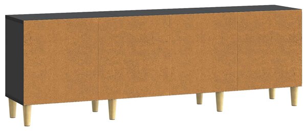 VidaXL TV szekrény Fekete 150 x 31 x 50 cm Szerelt Fa
