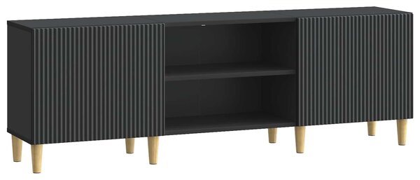 VidaXL TV szekrény Fekete 150 x 31 x 50 cm Szerelt Fa