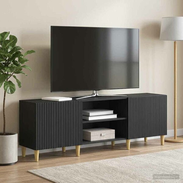 VidaXL TV szekrény Fekete 150 x 31 x 50 cm Szerelt Fa