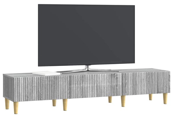 VidaXL TV szekrény fiókkal Szürke Sonoma 147 x 34,5 x 30 cm Szerelt Fa