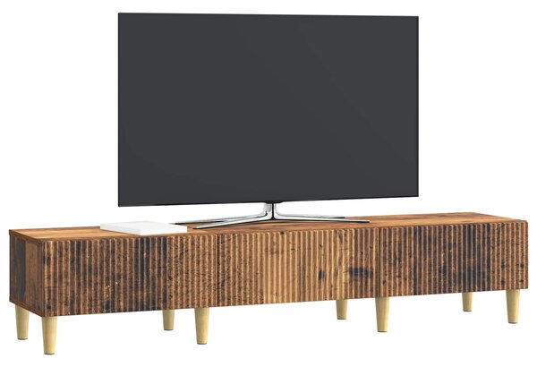 VidaXL TV szekrény fiókkal Antik Fa 147 x 34,5 x 30 cm Szerelt Fa