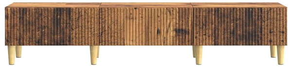 VidaXL TV szekrény fiókkal Antik Fa 147 x 34,5 x 30 cm Szerelt Fa