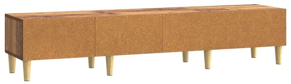 VidaXL TV szekrény fiókkal Antik Fa 147 x 34,5 x 30 cm Szerelt Fa
