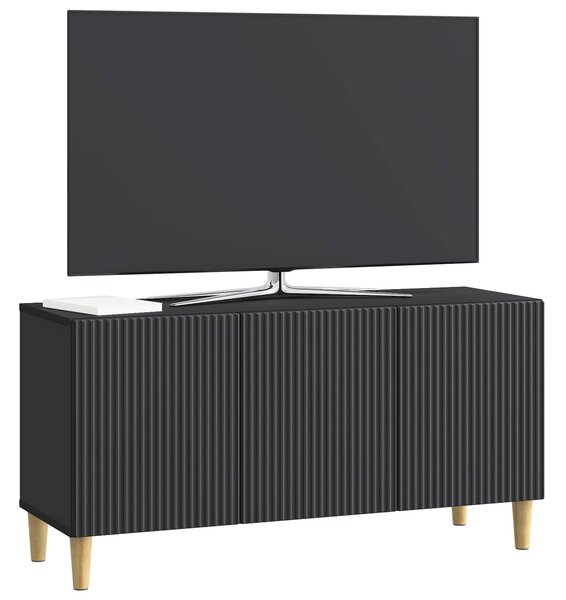 VidaXL TV szekrény Fekete 99 x 34,5 x 50 cm Szerelt Fa