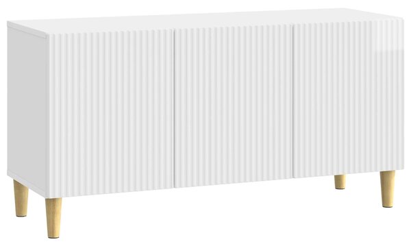 VidaXL TV szekrény Magasfényű Fehér 99 x 34,5 x 50 cm Szerelt Fa