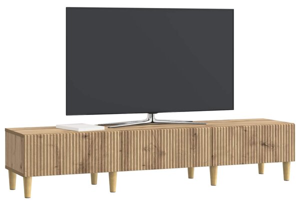 VidaXL TV szekrény Kézműves Tölgy 147 x 34,5 x 30 cm Szerelt Fa
