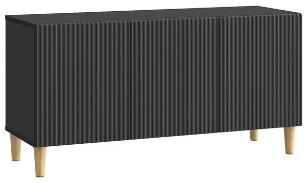 VidaXL TV szekrény Fekete 99 x 34,5 x 50 cm Szerelt Fa