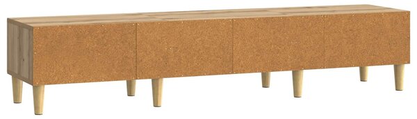 VidaXL TV szekrény Kézműves Tölgy 147 x 34,5 x 30 cm Szerelt Fa