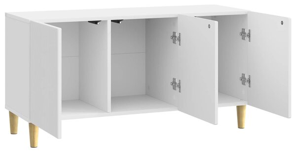 VidaXL TV szekrény Magasfényű Fehér 99 x 34,5 x 50 cm Szerelt Fa