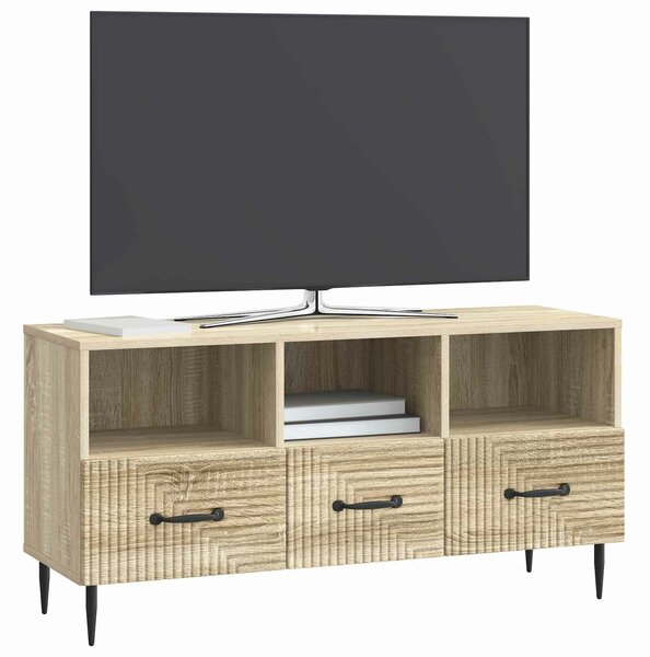 VidaXL TV szekrény fiókkal Sonoma Tölgy 102 x 34,5 x 50 cm Szerelt Fa