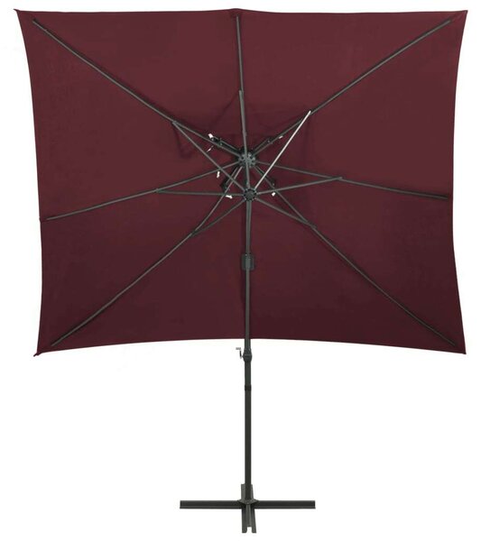 VidaXL Konzolos Napernyő - Dupla Tető - 250x250 cm